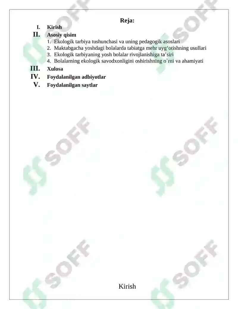 Maktabgacha yoshdagi bolalarga ekologik tarbiya berish 2