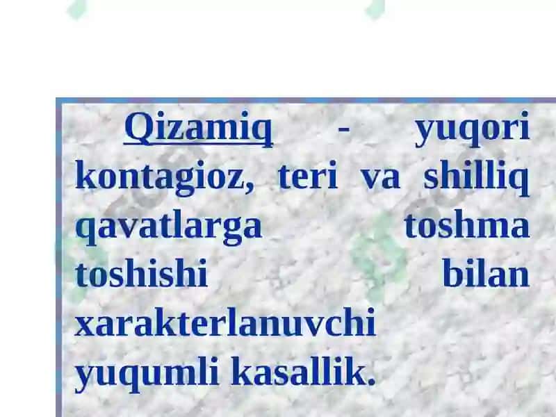 Bolalarda qizamiq kasalligi 2