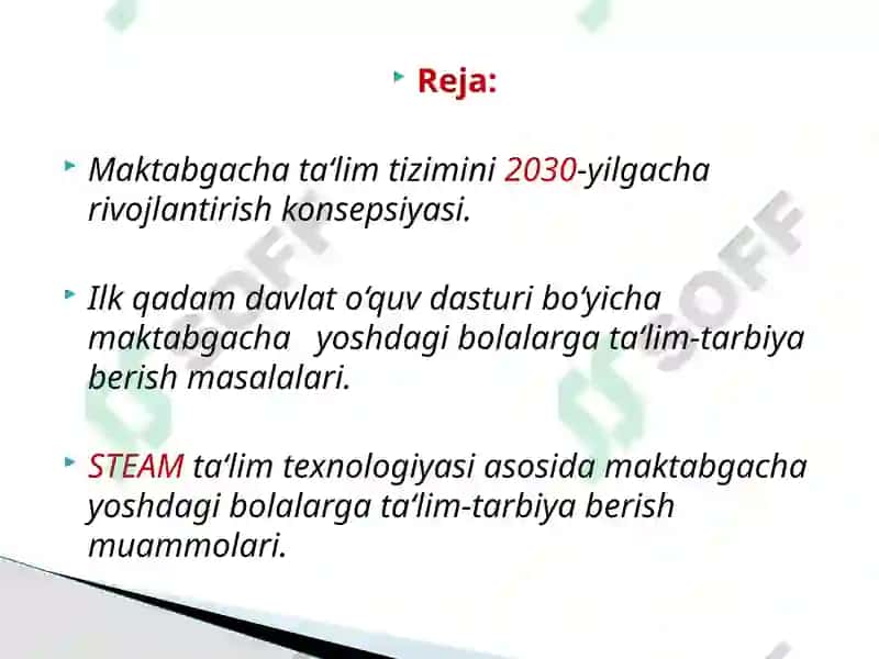 STEAM ta'lim texnologiyasini qo'llashda tarbiyachining kommentensiyalarini rivojlantirish 2