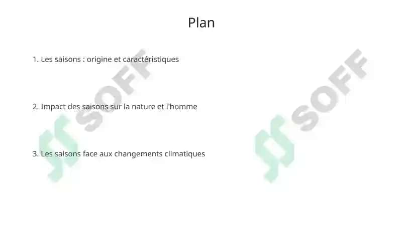 Les saisons de lʼannée 2