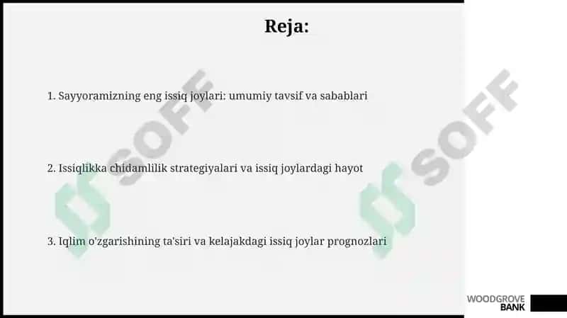 Sayyoramizdagi issiq joylar 2