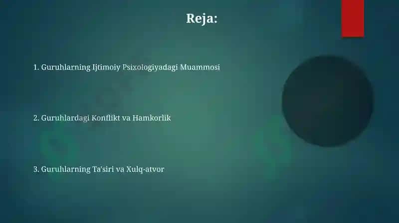 Ijtimoiy Psixologiyada Guruhlar Muammosi 2