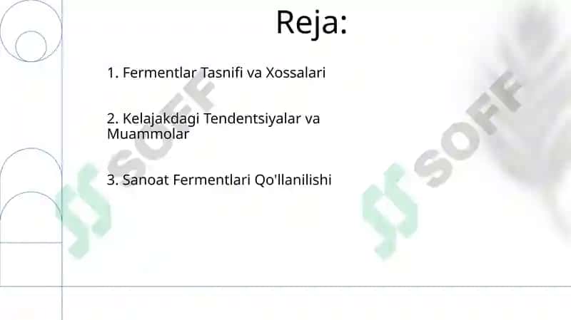 Fermentlar va ulardan ishlab chiqarishda foydalanish 2