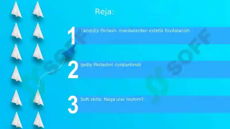 Tanqidiy fikrlash: manbalardan estetik foydalanish 2