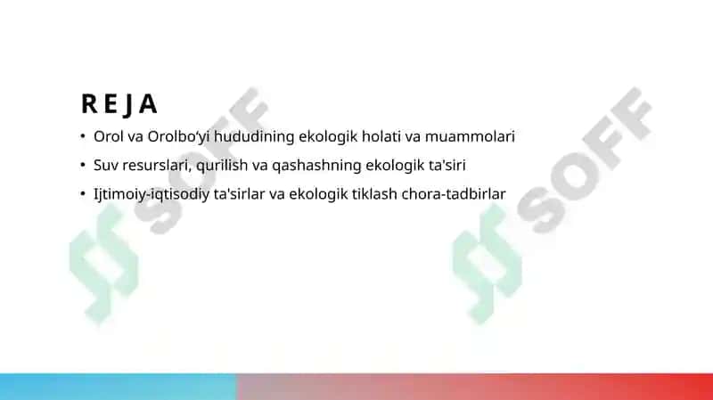 Orol va orol boʻyi ekologik muammolari 2