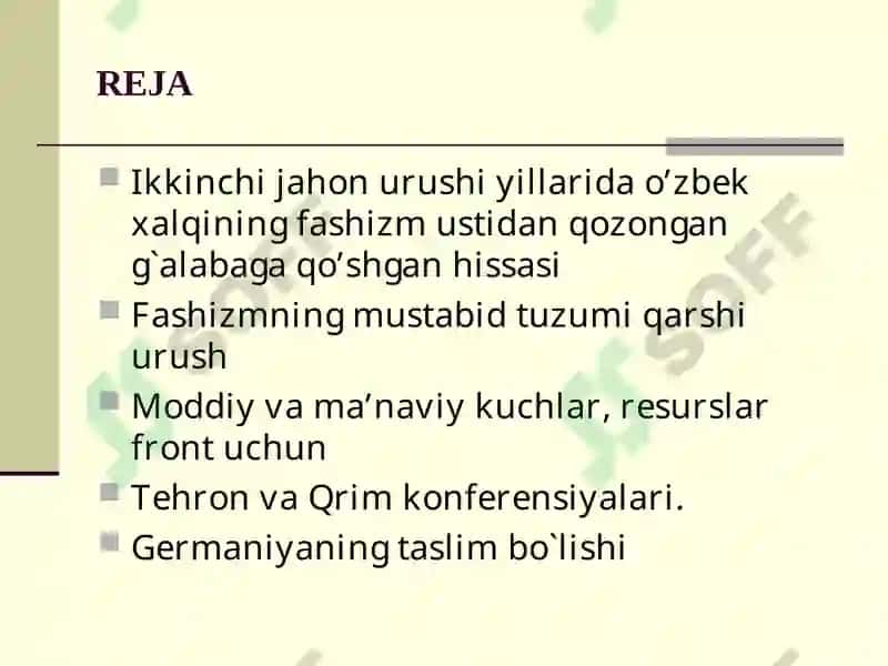 Ikkinchi jahon urushi davrida o‘zbek adabiyotining ro`li 2