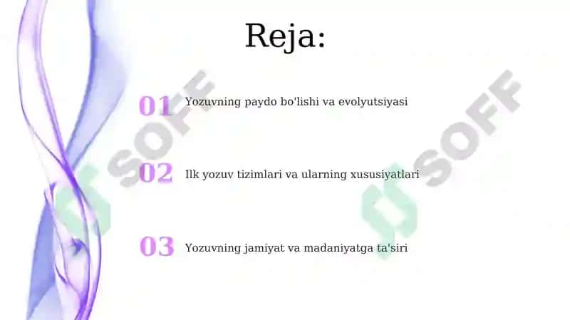 Yozuv va uning paydo boʻlishi 2