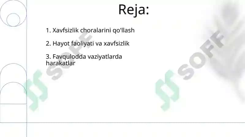 Hayot faoliyati va xavfsizligi 2