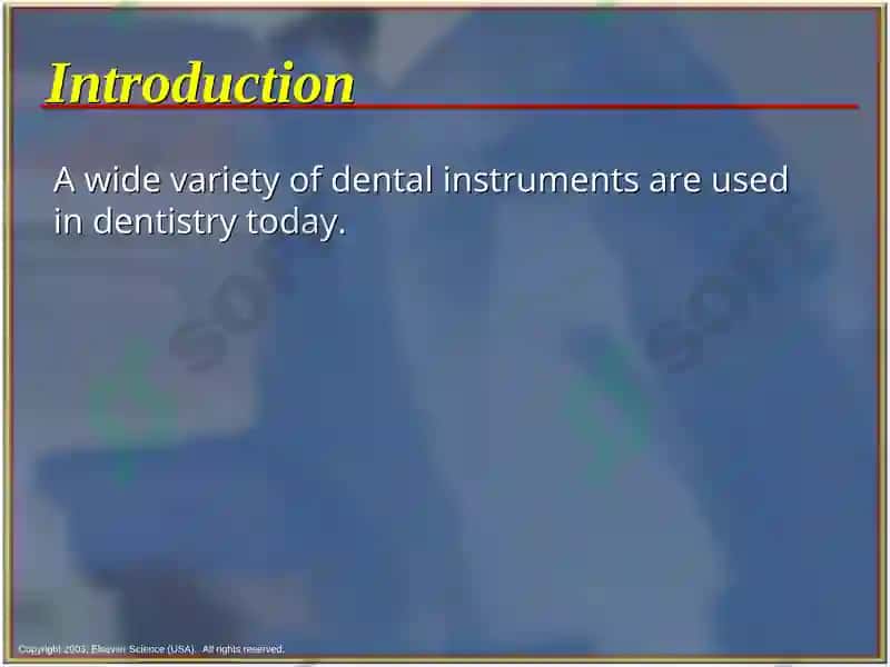 Dental Hand Instruments 2