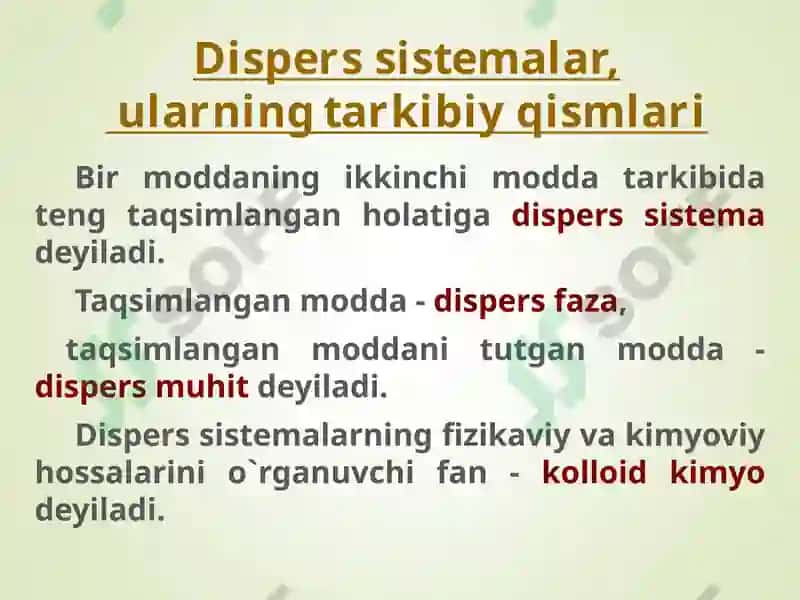 Dispers sistemalar 2