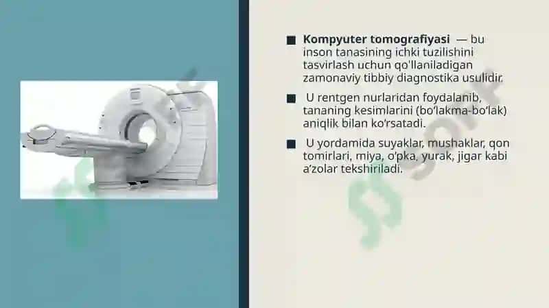 Kompyuter tomografiyasi 2