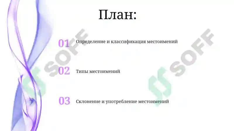 Определение и классификация местоимений 2