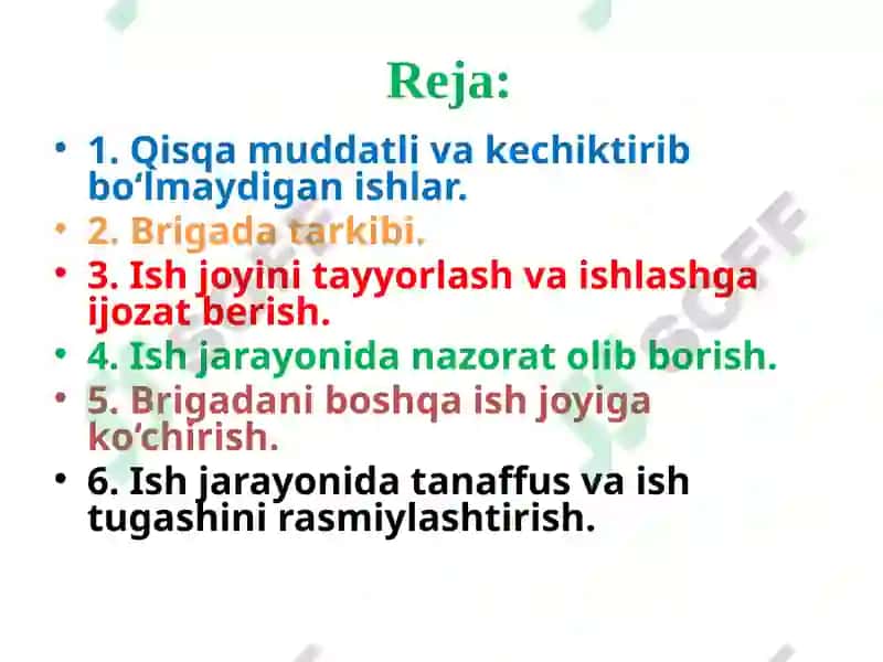 Qisqa muddatli va kechiktirib bo‘lmaydigan ishlar 2