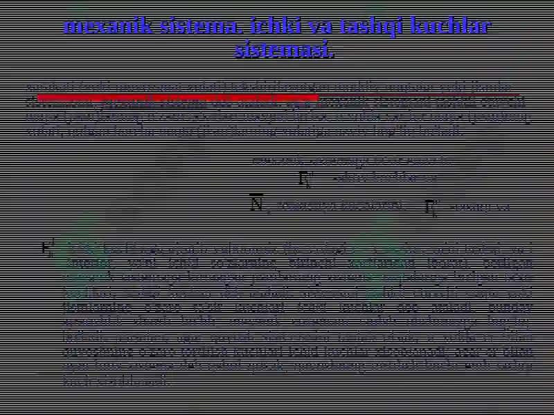 Meхanik sistema dinamikasiga kirish. 2