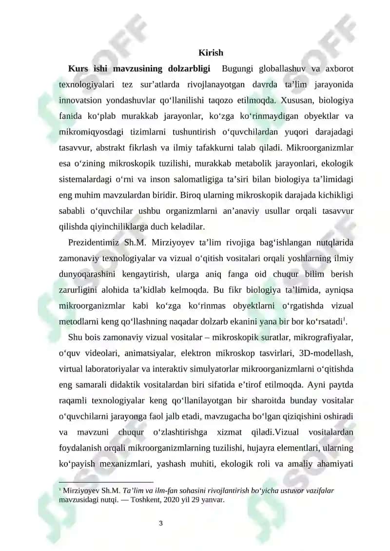 Mikroorganizmlar haqida bilimlarni o‘quvchilarga yetkazishda vizual vositalardan foydalanish metodikasi 2