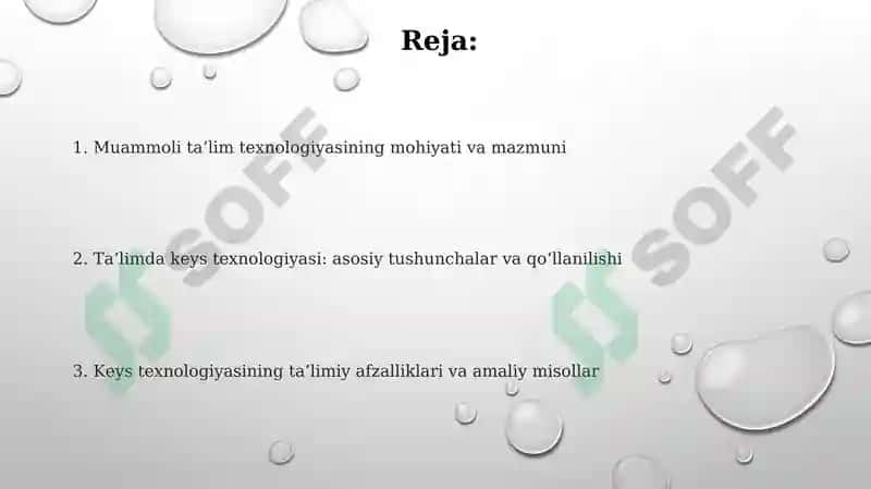 Muammoli ta’lim texnologiyasi 2