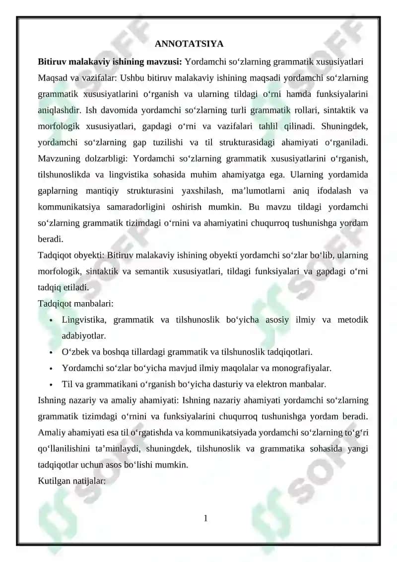 Yordamchi soʻzlarning Grammatik xususiyatlari 2
