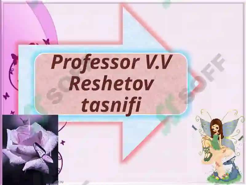 Professor Palivanov tasnifi 2