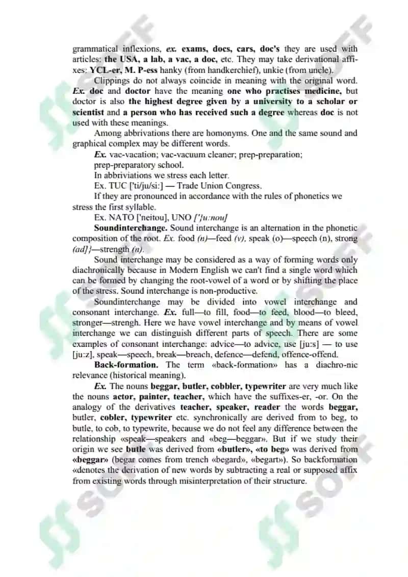 Secondary ways of Word formation 2
