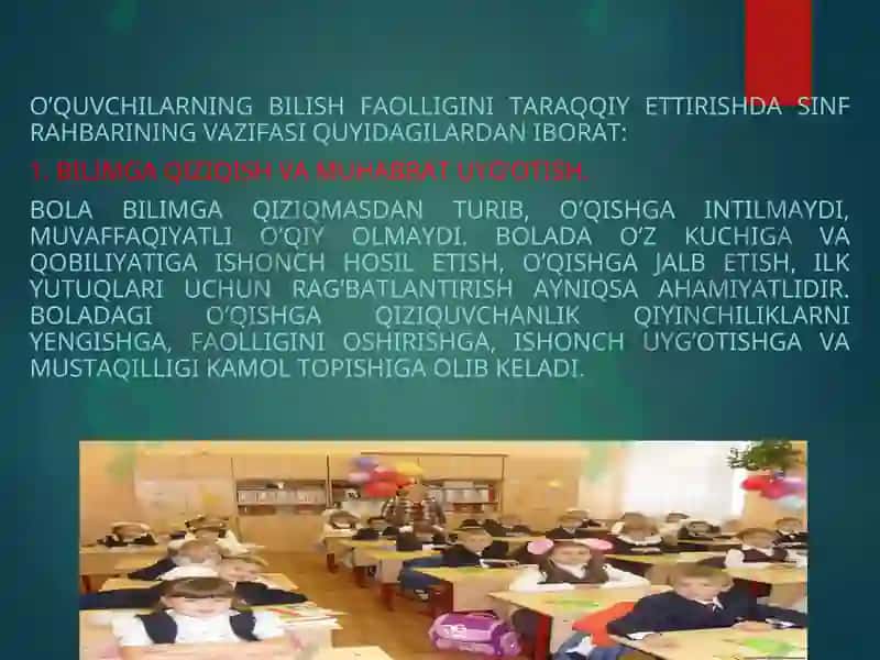 O’quvchilarning Bilimga Qiziqishlarini Oshirish 2