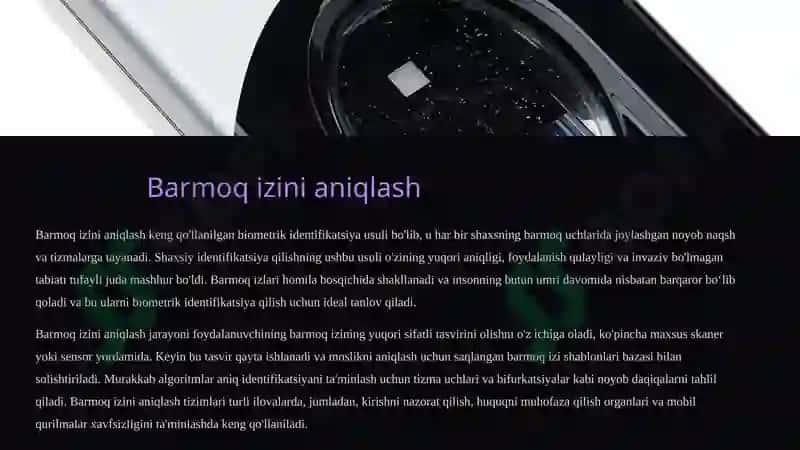 Shaxsni Identifikatsiyalashning Biometrik Vositalari 2