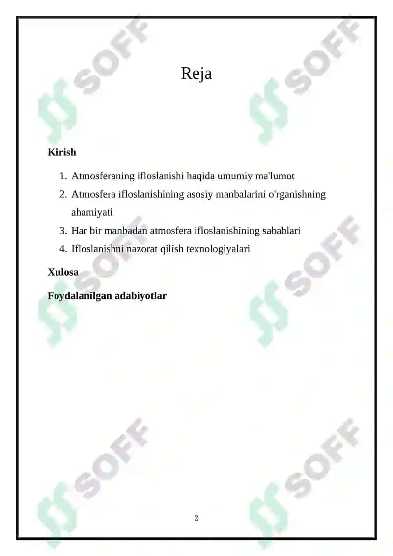 ATMOSFERANI IFLOSLANISHINI KELTIRIB CHIQARUVCHI ASOSIY MANBALAR 2