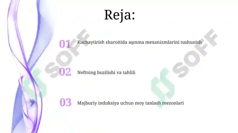 Majburiy induksiya uchun moy tanlash mezonlari 2