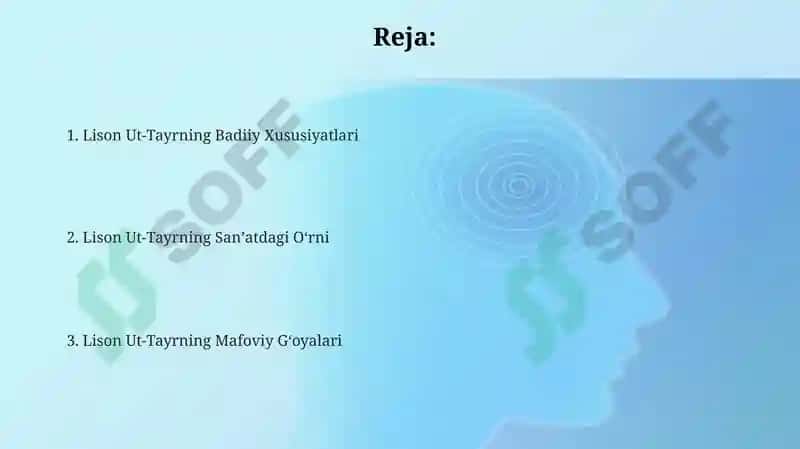 Lison ut-tayrning badiiy gʻoyaviy xususiyatlari 2