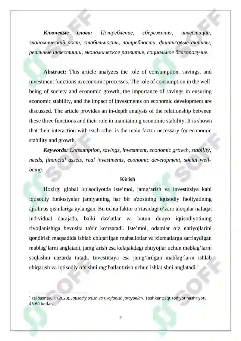 ISTE’MOL, JAMG‘ARISH VA INVESTITSIYA FUNKSIYALARI 2