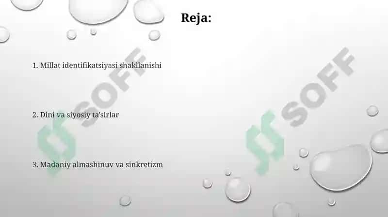 Oʻzbek xonliklari davri etnomadaniy jarayonlar 2