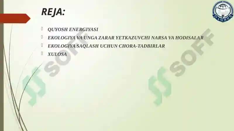 Quyosh Energiyasidan Foydalanishning Ekologikahamiyati 2