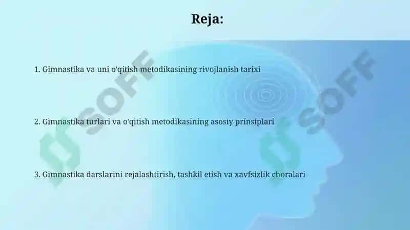 Gimnastika va uni o'qitish metodikasi fanining predmeti.rivojlanish tarixi 2