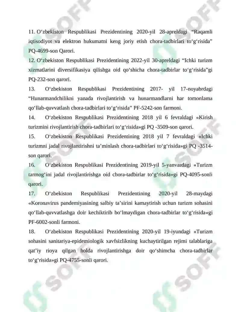 FOYDALANILGAN ADABIYOTLAR RO‘YXATI 2