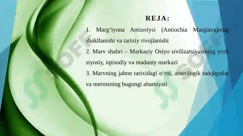 Margʻiyona Antioxiysi - Marv shahri 2