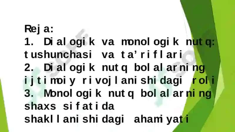 Dialogik va monologik nutqning ahamiyati 2