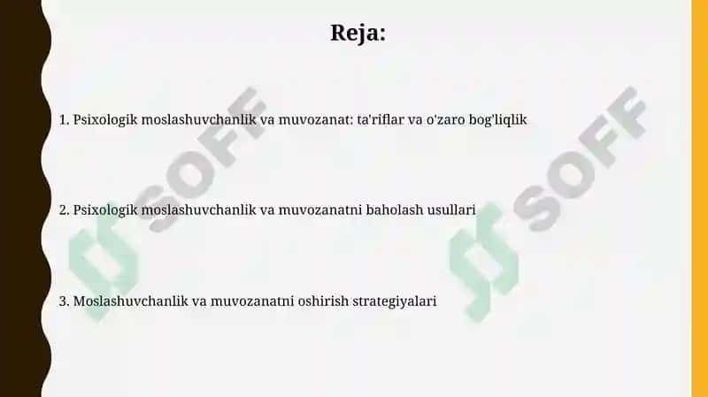Psixologik moslashuvchanlik va muvozanatni baholash mezonlari 2