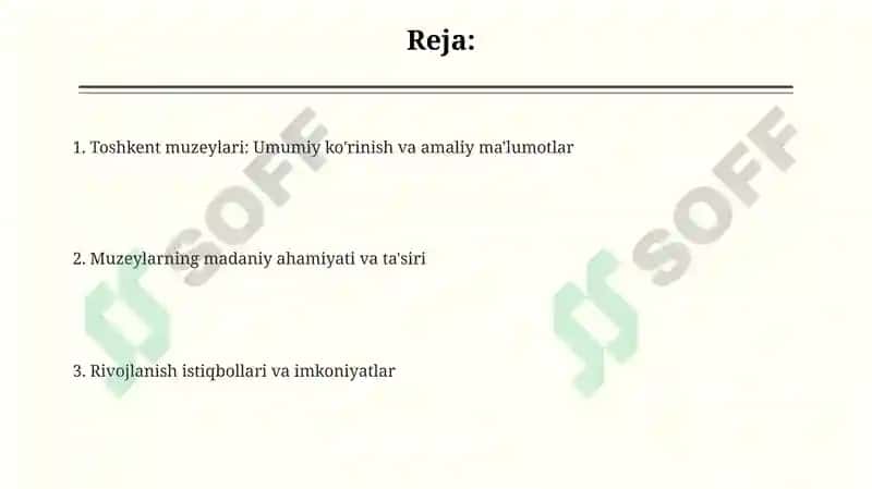 Toshkent muzeylari 2