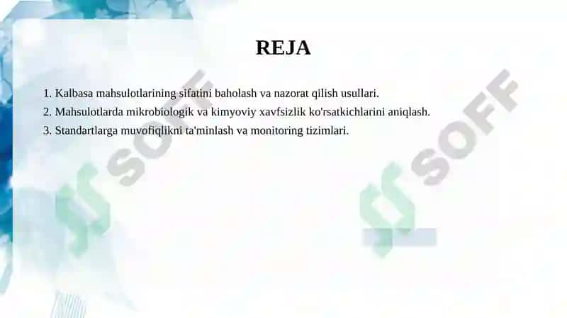 Kalbasa Mahsulotlarining Sifatini Baholash va Nazorat Qilish Usullari 2