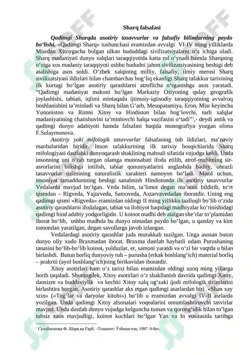 Falsafiy maktablar ta'limoti 2