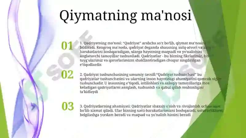 Qadriyat Tushunchasining Ma'Nosi Va Uning Umumiy Tavsifi 2