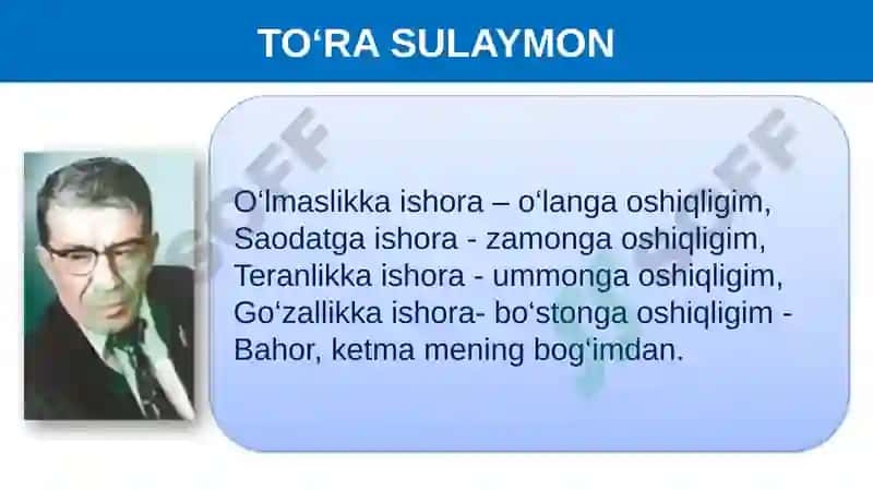 TO‘RA SULAYMON 2