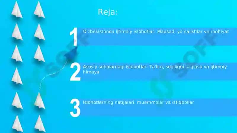 O'zbekistonda ijtimoiy islohotlar: Maqsad, yo'nalishlar va mohiyat 2