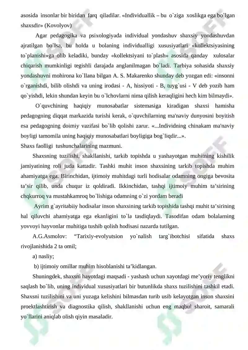 Individ, shaxs, individuallik tushunchalari 2