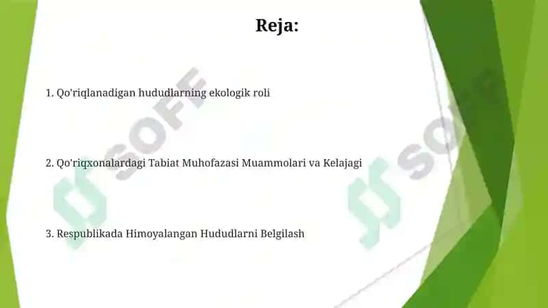 Respublikada muhofaza etiladigan tabiiy hududlar va ularning atrof-muhit muhofazasidagi o‘rni 2