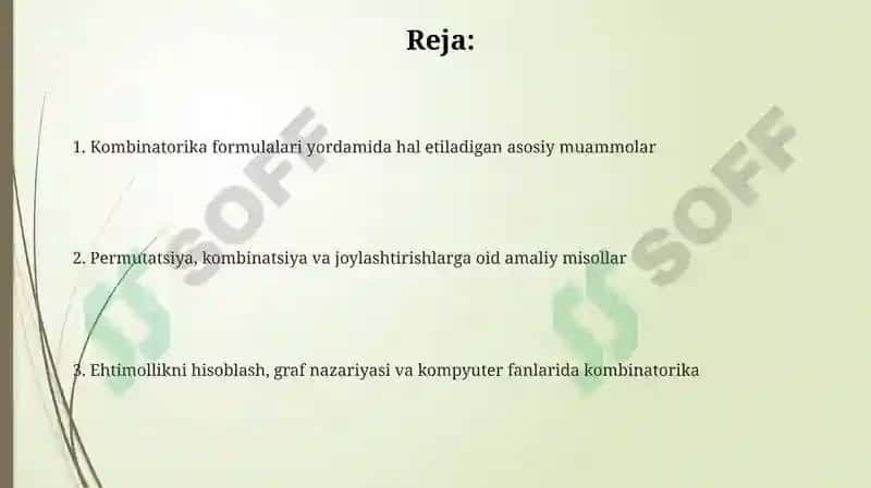 Kombinatorika va Uning Qo'llanilishi 2