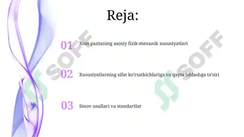 Chigitlipaxtaning fizik mexanik xususiyatlari 2