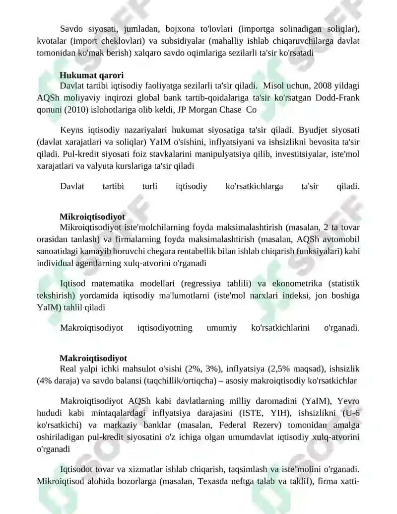 Iqtisodiyot jamiyatlarning resurslarni taqsimlash 2