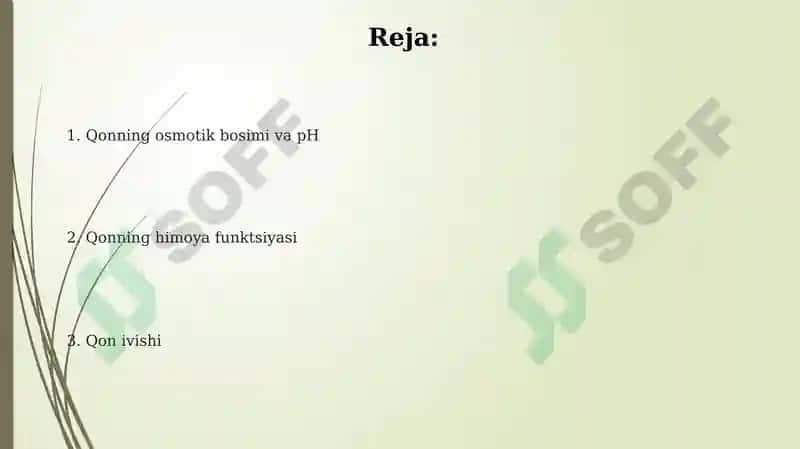 Qonning osmotik bosimi va pH 2