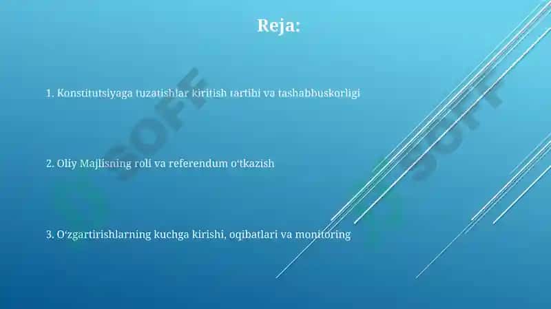 Òzbekiston Respublikasi Konstitutsiyasiga òzgartirish va qòshimchalar kiritish tartibi 2