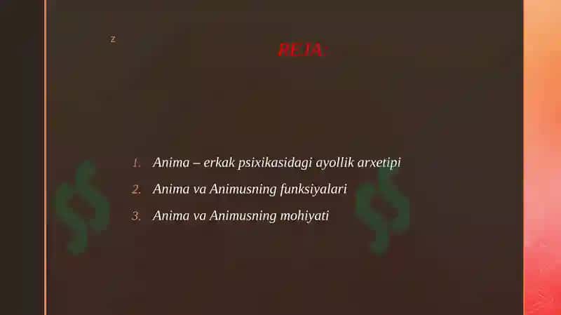 ANIMA VA ANIMUS HAQIDA 2